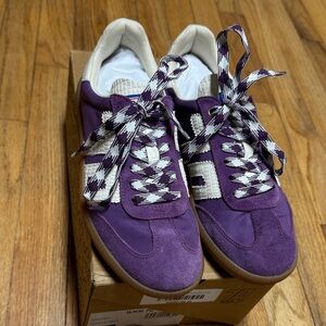 Back 70 Purple Women's Sneakers with Patterned Laces size 39